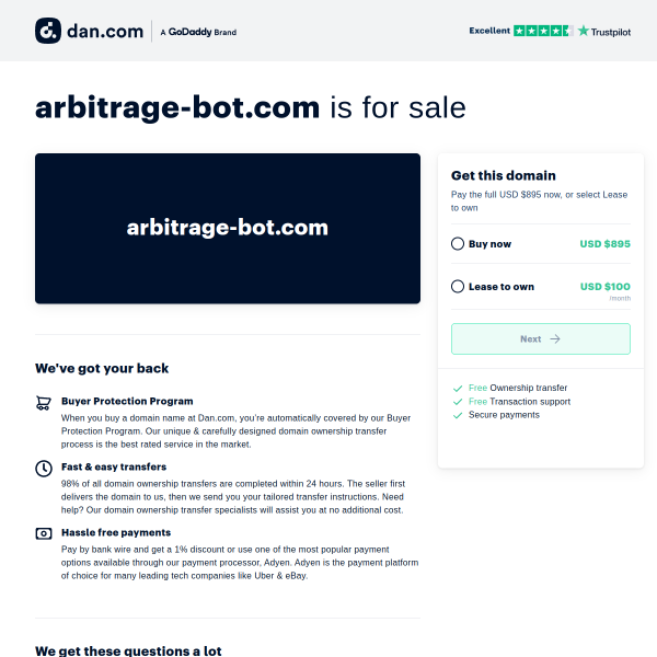  arbitrage-bot.com screen
