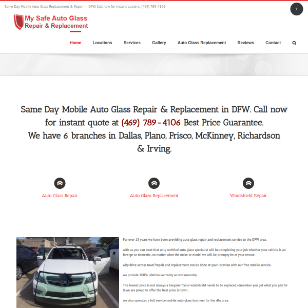 Auto glass repair Dallas