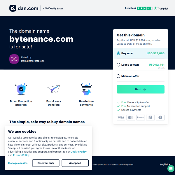  bytenance.com screen
