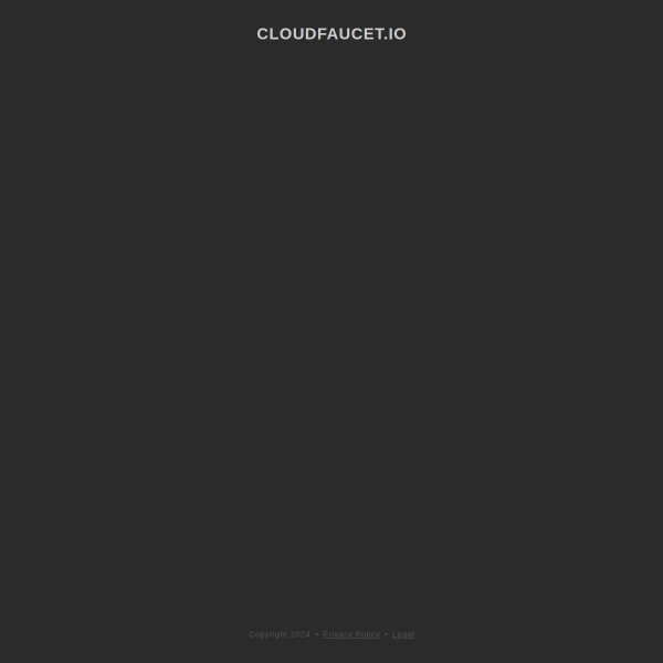  cloudfaucet.io screen