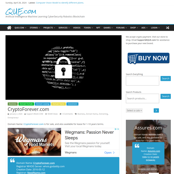  cryptoforever.com screen