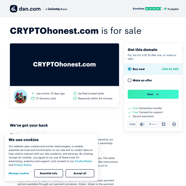  cryptohonest.com screen