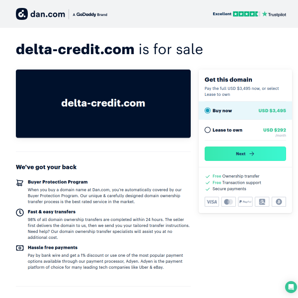  delta-credit.com screen