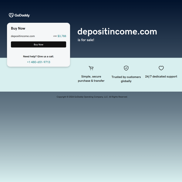  depositincome.com screen