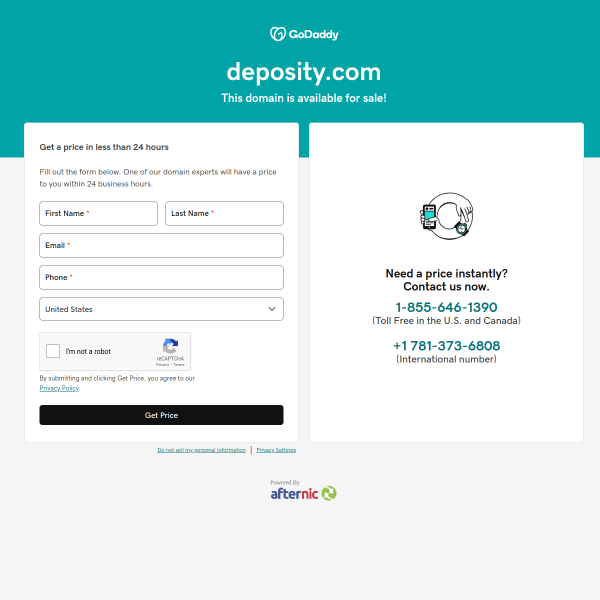  deposity.com screen