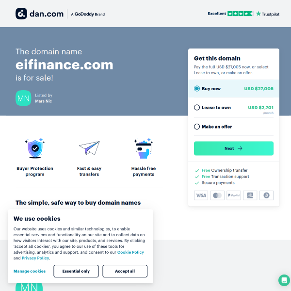  eifinance.com screen