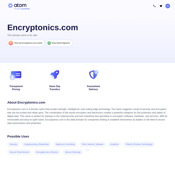  encryptonics.com screen