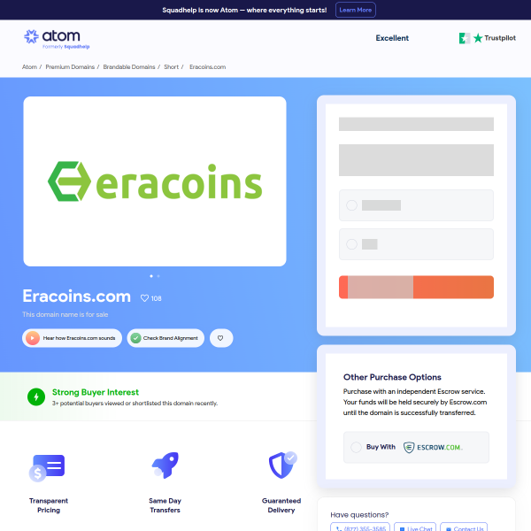  eracoins.com screen