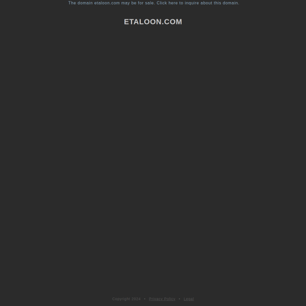  etaloon.com screen