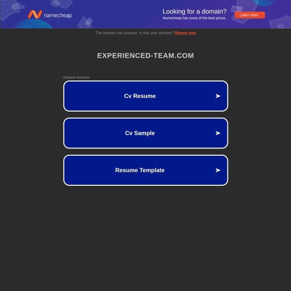 experienced-team.com screen
