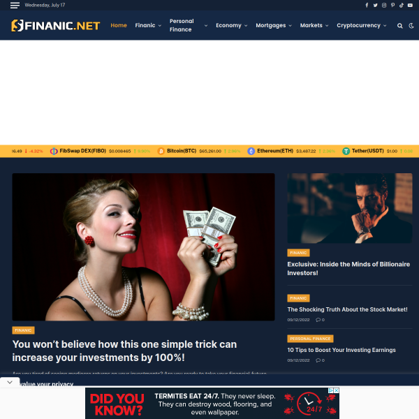  finanic.net screen