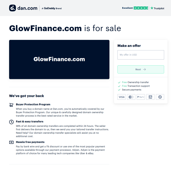  glowfinance.com screen