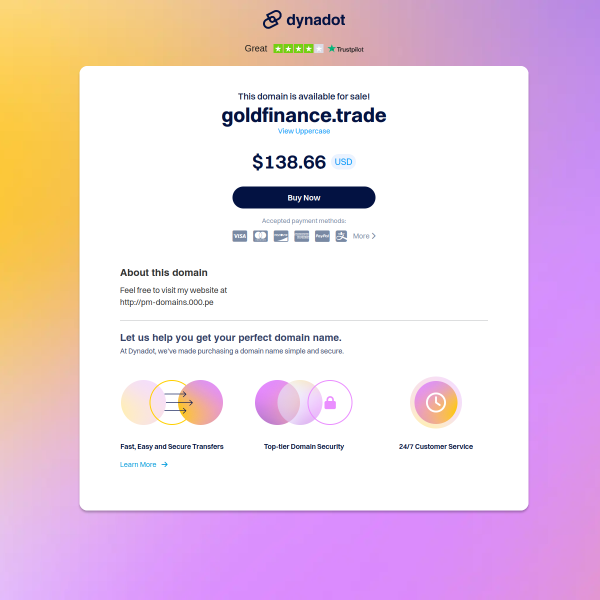  goldfinance.trade screen