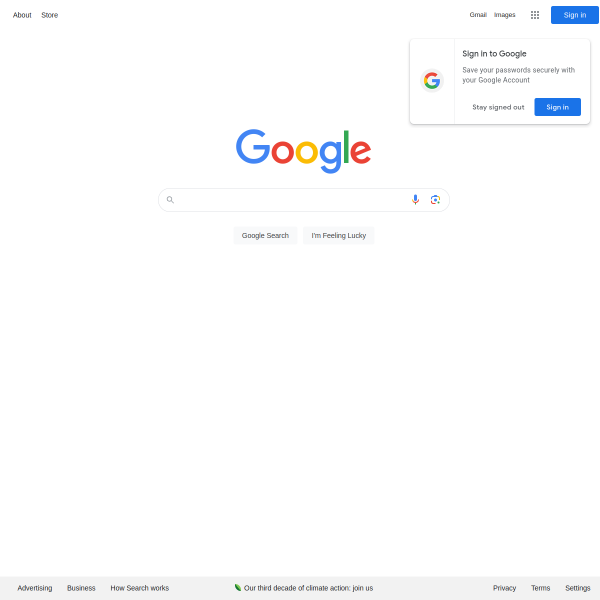  google.co.in screen