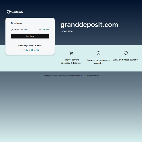  granddeposit.com screen