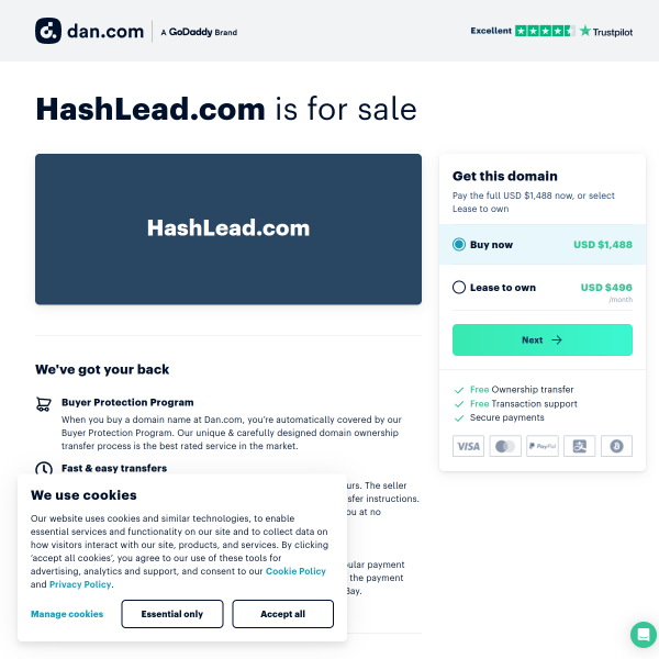  hashlead.com screen