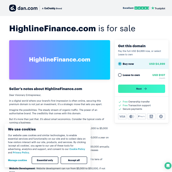  highlinefinance.com screen
