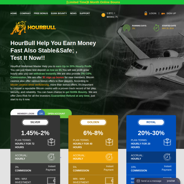  hourbull.com screen