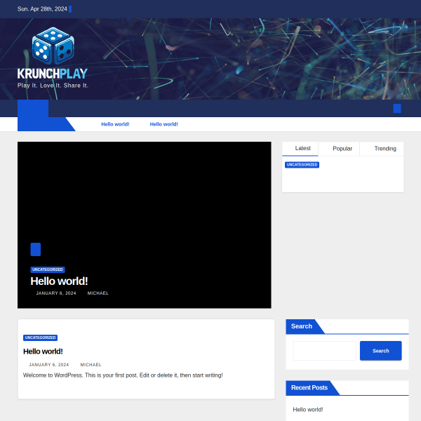  krunchplay.com screen