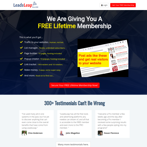  leadsleap.com screen