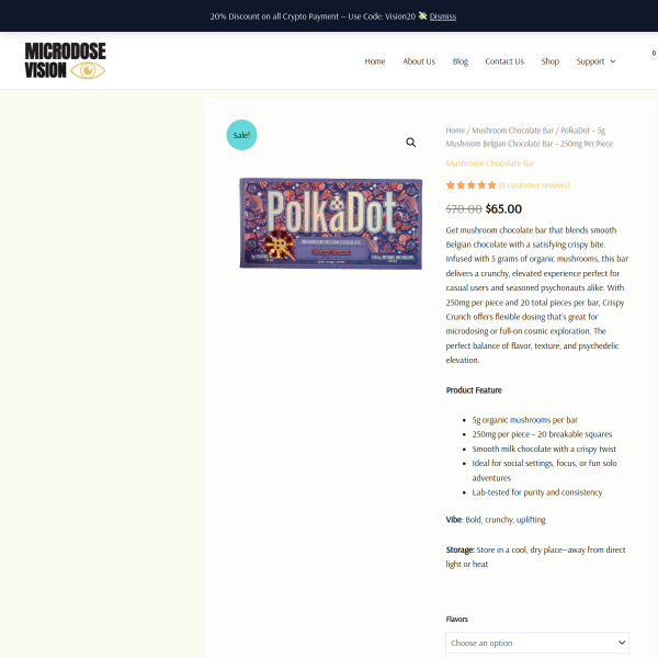 Polkadot shroom bars