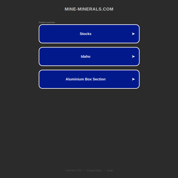  mine-minerals.com screen