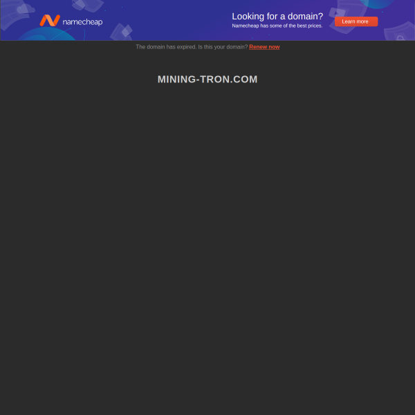  mining-tron.com screen