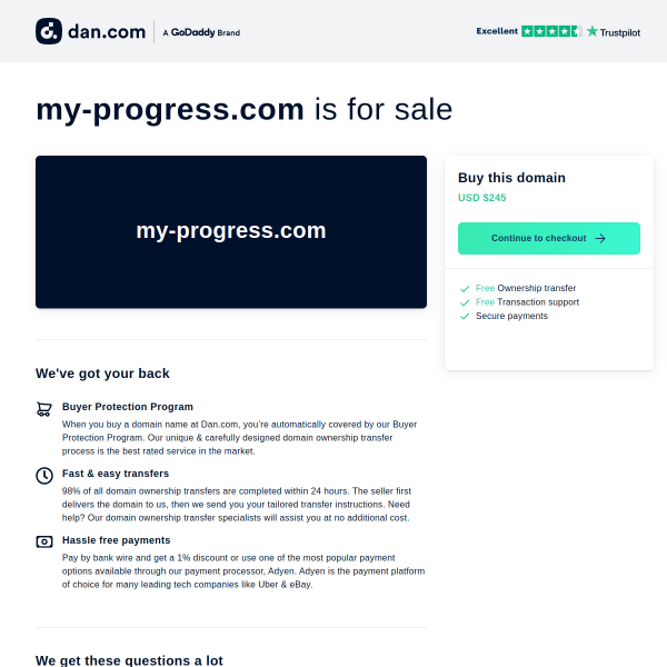  my-progress.com screen