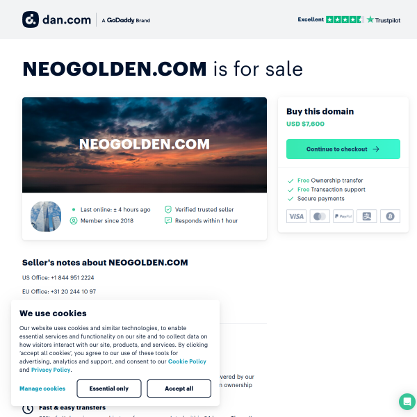  neogolden.com screen