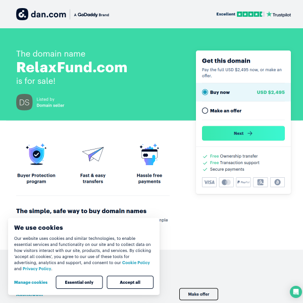  relaxfund.com screen