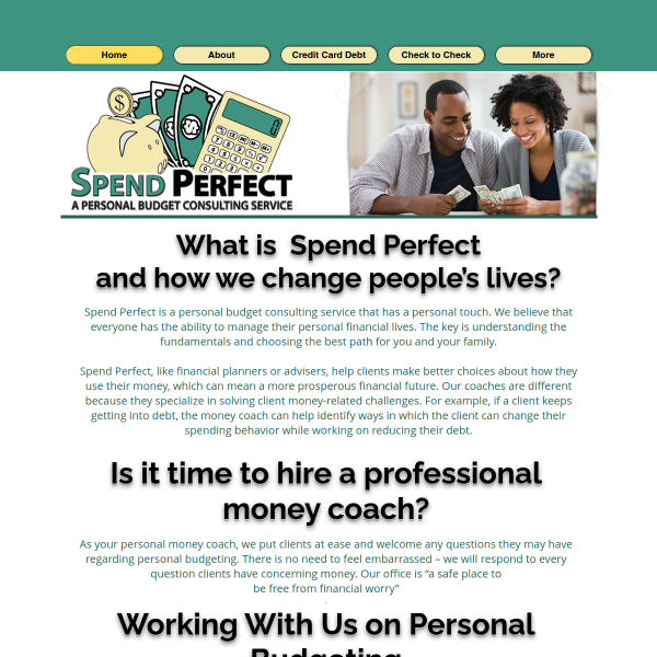  spendperfect.com screen