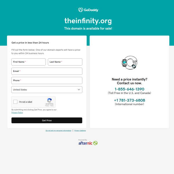  theinfinity.org screen