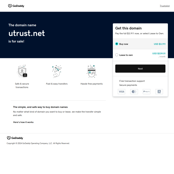  utrust.net screen