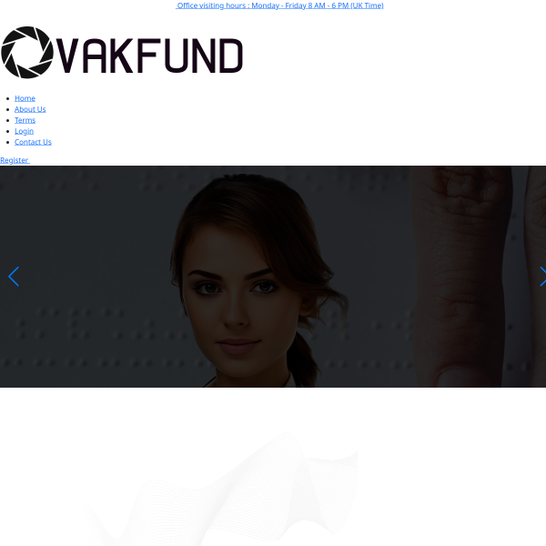 Vakfund.com screenshot
