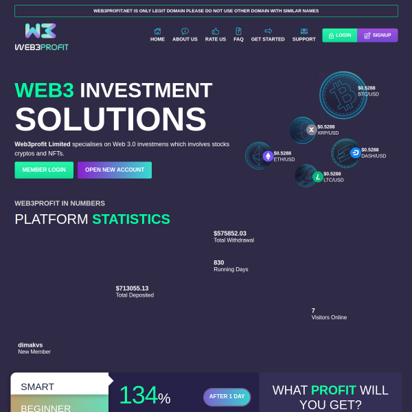  web3profit.net screen