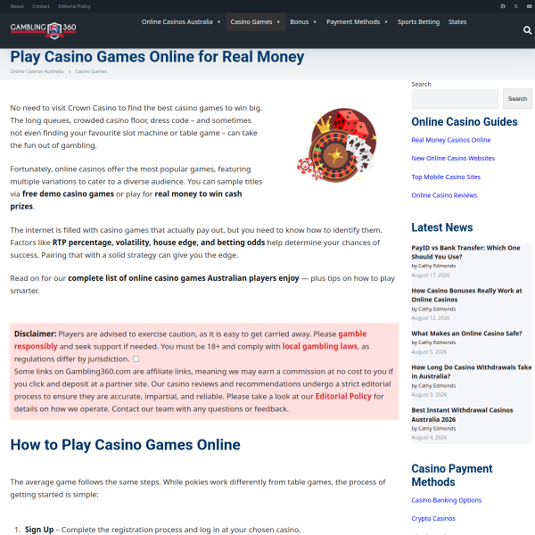 real money online gambling sites australia