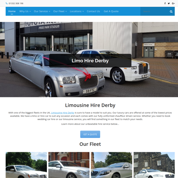 Read more about: Limousine hire Derby