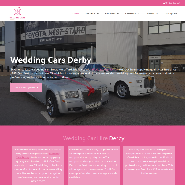 Read more about: Wedding Cars Derby
