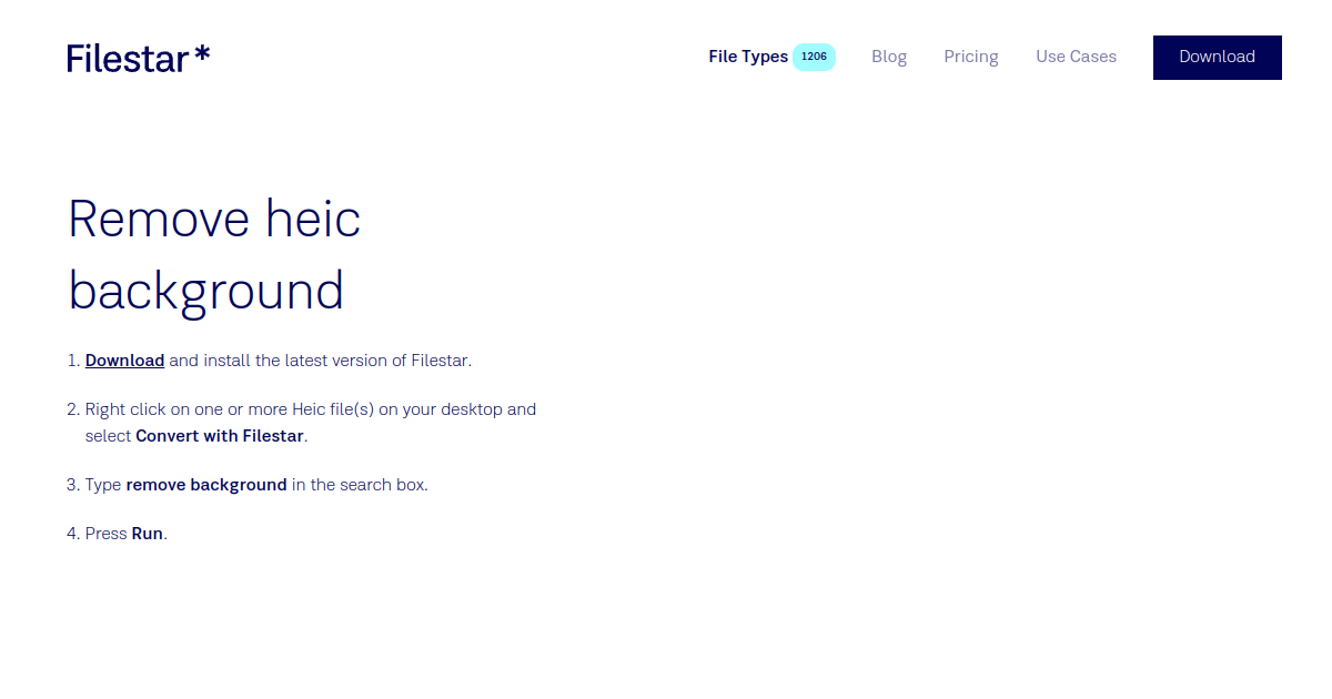 Filestar* Remove heic background