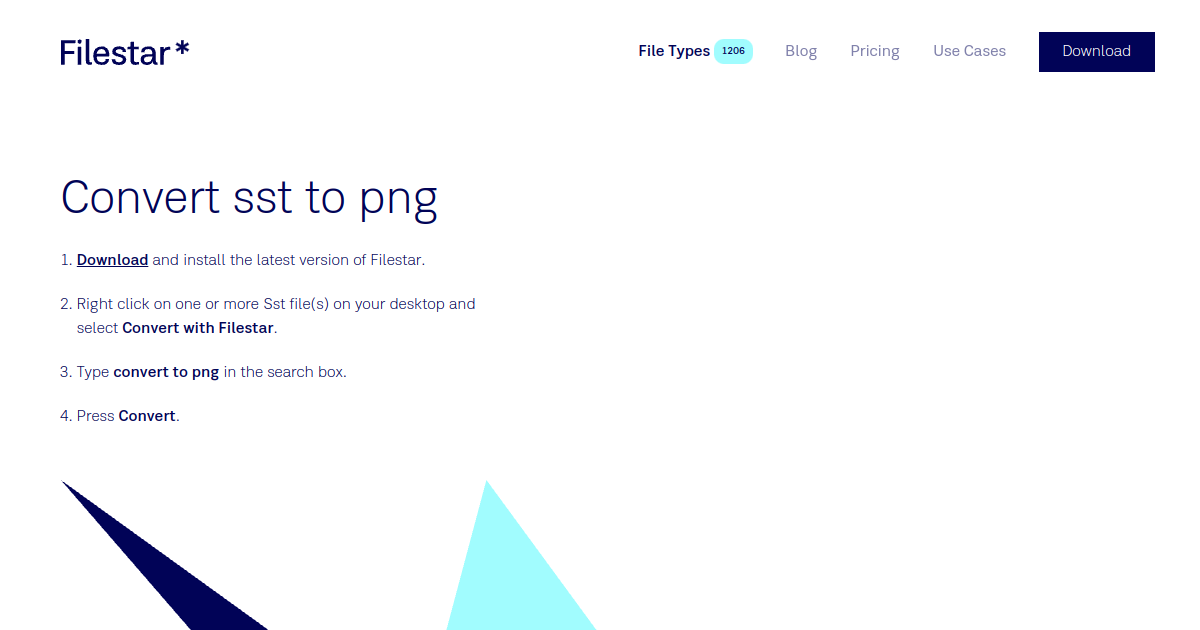 Filestar* | Convert sst to png