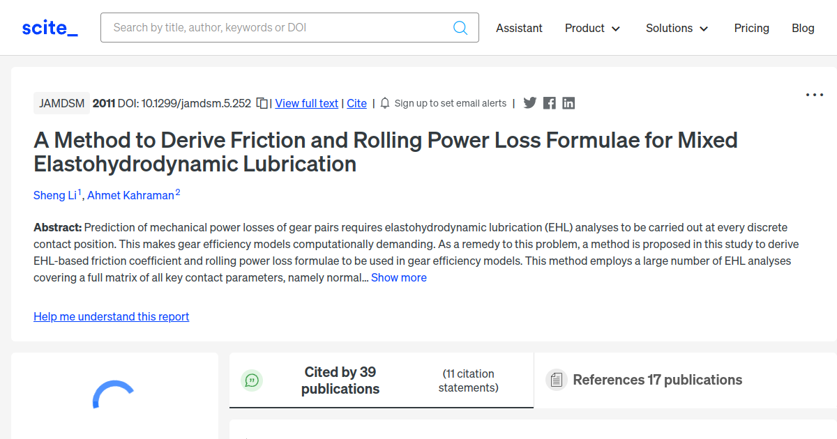 A Method To Derive Friction And Rolling Power Loss Formulae For Mixed 