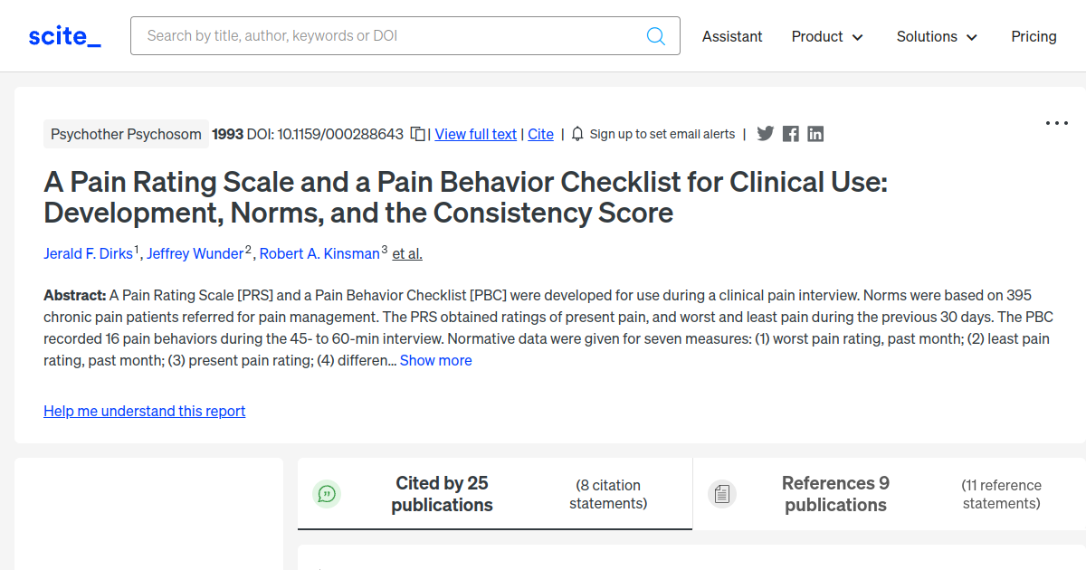 a-pain-rating-scale-and-a-pain-behavior-checklist-for-clinical-use