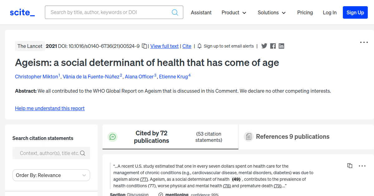 ageism-a-social-determinant-of-health-that-has-come-of-age-scite