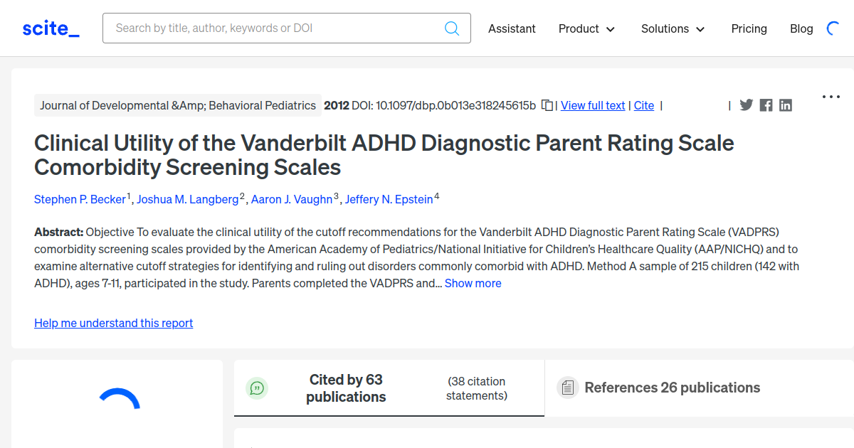 clinical-utility-of-the-vanderbilt-adhd-diagnostic-parent-rating-scale