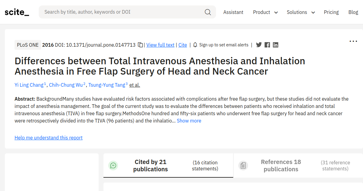 Differences between Total Intravenous Anesthesia and Inhalation