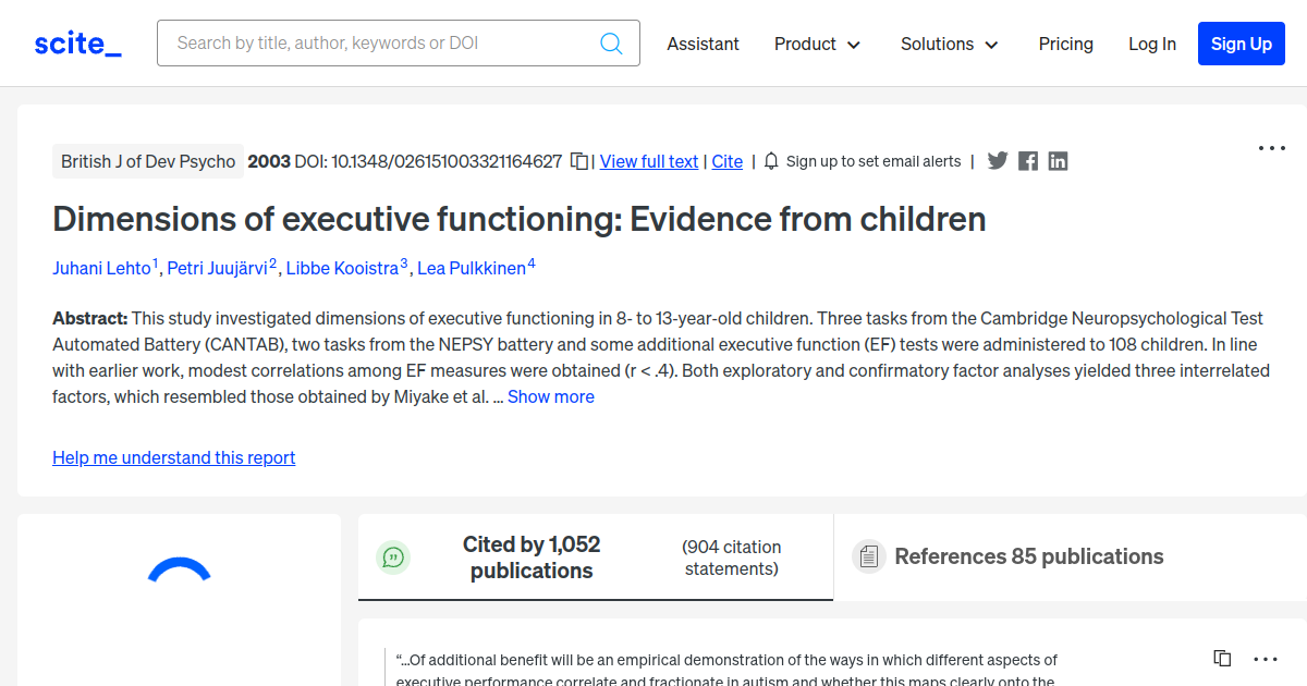 dimensions-of-executive-functioning-evidence-from-children-scite