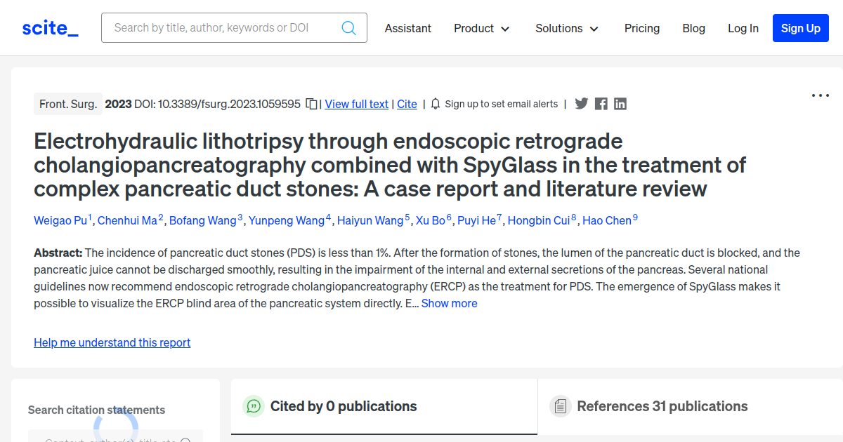 Electrohydraulic Lithotripsy Through Endoscopic Retrograde Cholangiopancreatography Combined