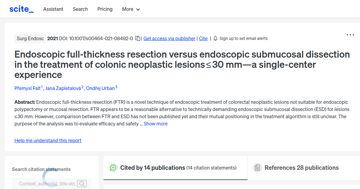 Endoscopic fullthickness resection versus endoscopic submucosal