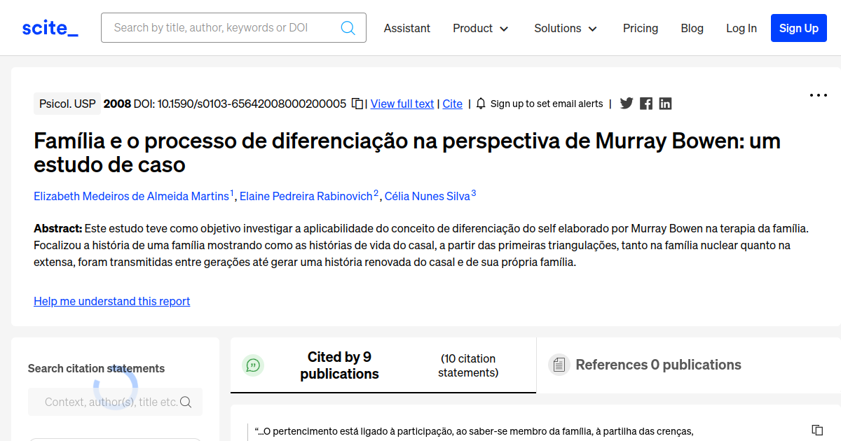 Família e o processo de diferenciação na perspectiva de Murray