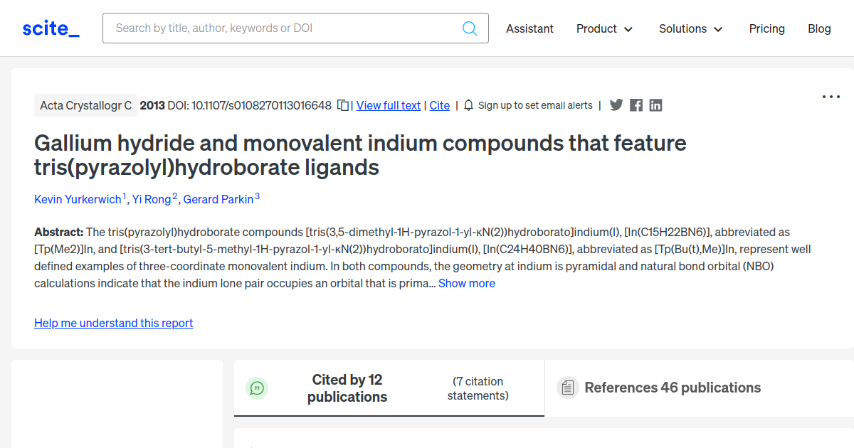 gallium-hydride-and-monovalent-indium-compounds-that-feature-tris